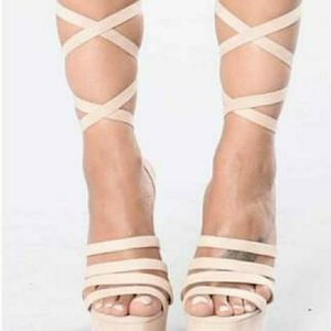 Brand new High platform block heels, size 7